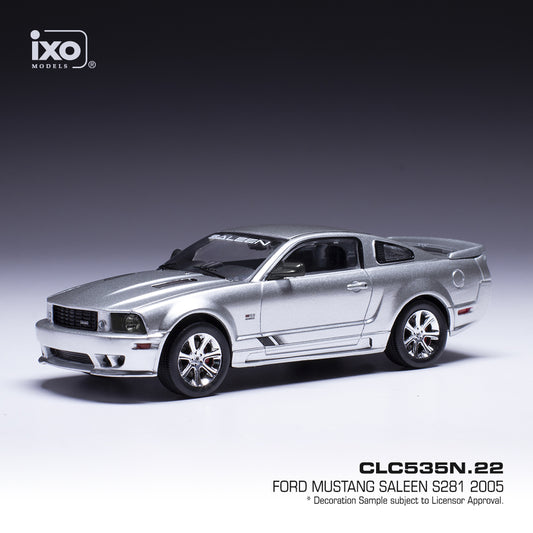 1:43 Ford Mustang Saleen S281, gråmetallic, IXO, lukket model