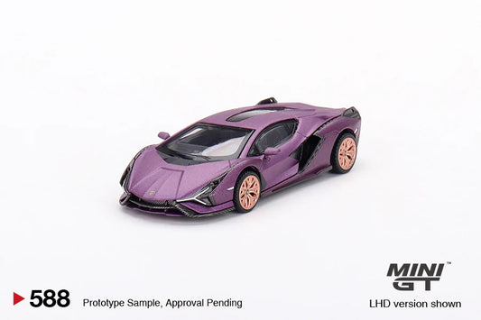 1:64 Lamborghini Sian FKP 37, 2023, Lillametallic, Hong Kong Toy Car Salon Exclusive, MiniGT