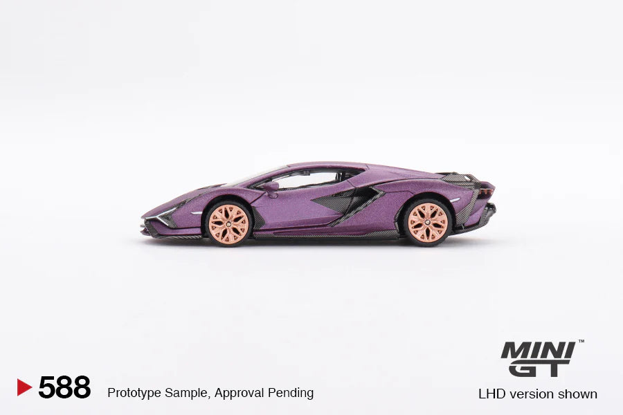 1:64 Lamborghini Sian FKP 37, 2023, Lillametallic, Hong Kong Toy Car Salon Exclusive, MiniGT