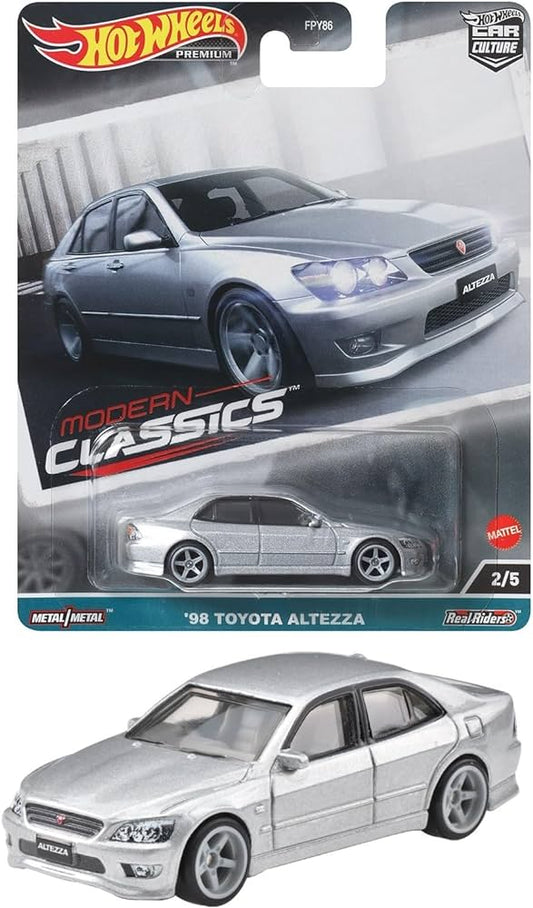 1:64 Toyota Altezza, 1998, sølvmetallic, Hot Wheels HKC66, Modern Classics
