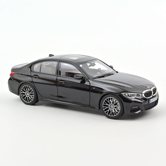 1:18 BMW 330i G20, 2019, sortmetallic, Norev 183277, åben model