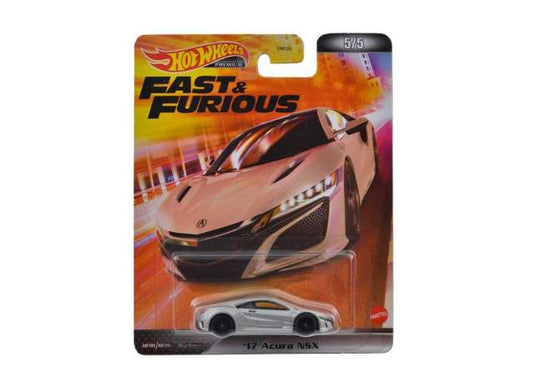 1:64 Acura NSX, sølvmetallic, 2017, F&F, HCP30, Hot Wheels