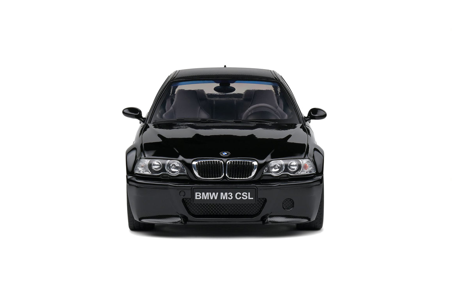 1:18 BMW E46 CSL, 2003, sort, Solido 1806506, delvis åben model