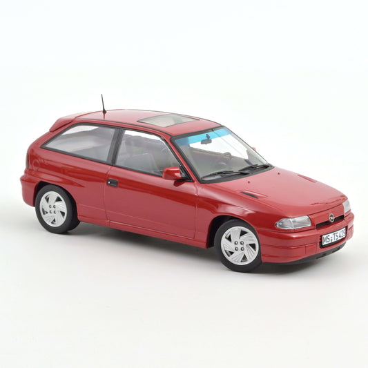 1:18 Opel Astra GSI, 1991, rød, Norev 183672, lukket model