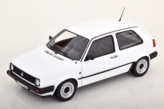 1:18 VW Golf MKII CL, 1988, hvid, Norev 188561, åben model