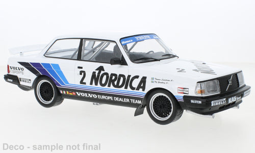 1:18 Volvo 240 Turbo, #2 Volvo Europe Dealer Team, Nordica, ETCC, Granberg/Lindström, IXO, lukket model