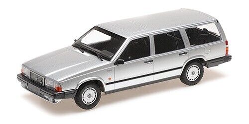 1:18 Volvo 740 GL st.car, 1986, sølvmetallic, Minichamps 155171770, lukket model, limited 702 stk.