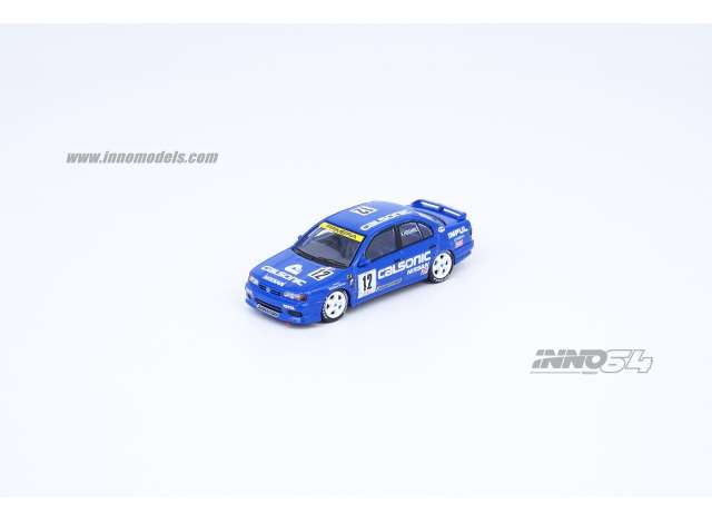 1:64 Nissan Primera (P10), 1994, #12 *Calsonic* JTCC, blå, Inno64