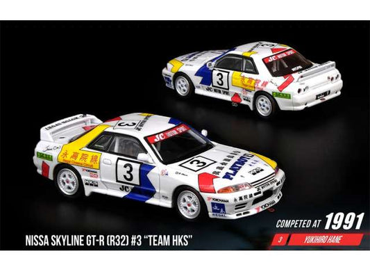 1:64 Nissan Skyline GTR R32 1991, #3 Team HKS Macau Guia GP, Inno64