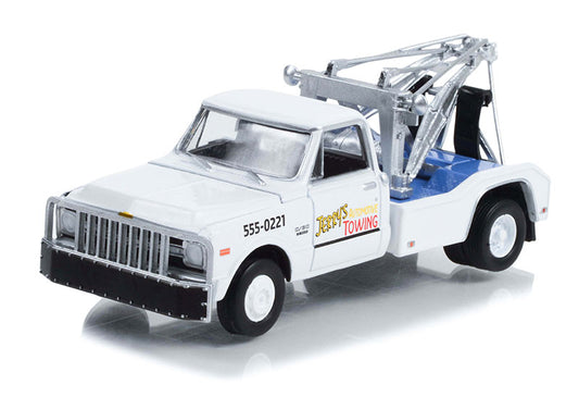 1:64 Chevrolet C-30 Dually Wrecker, 1969, Jerry’s Towing - Fall Guy, Greenlight