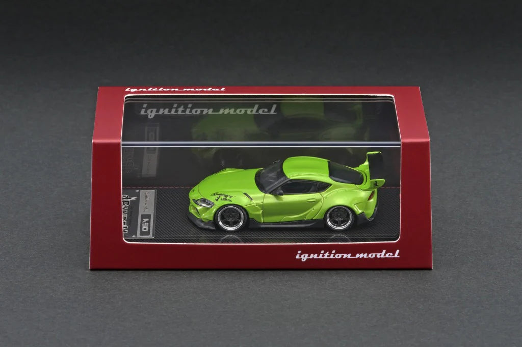 1:64 Toyota Pandem Supra A90, grønmetallic, Ignition Models