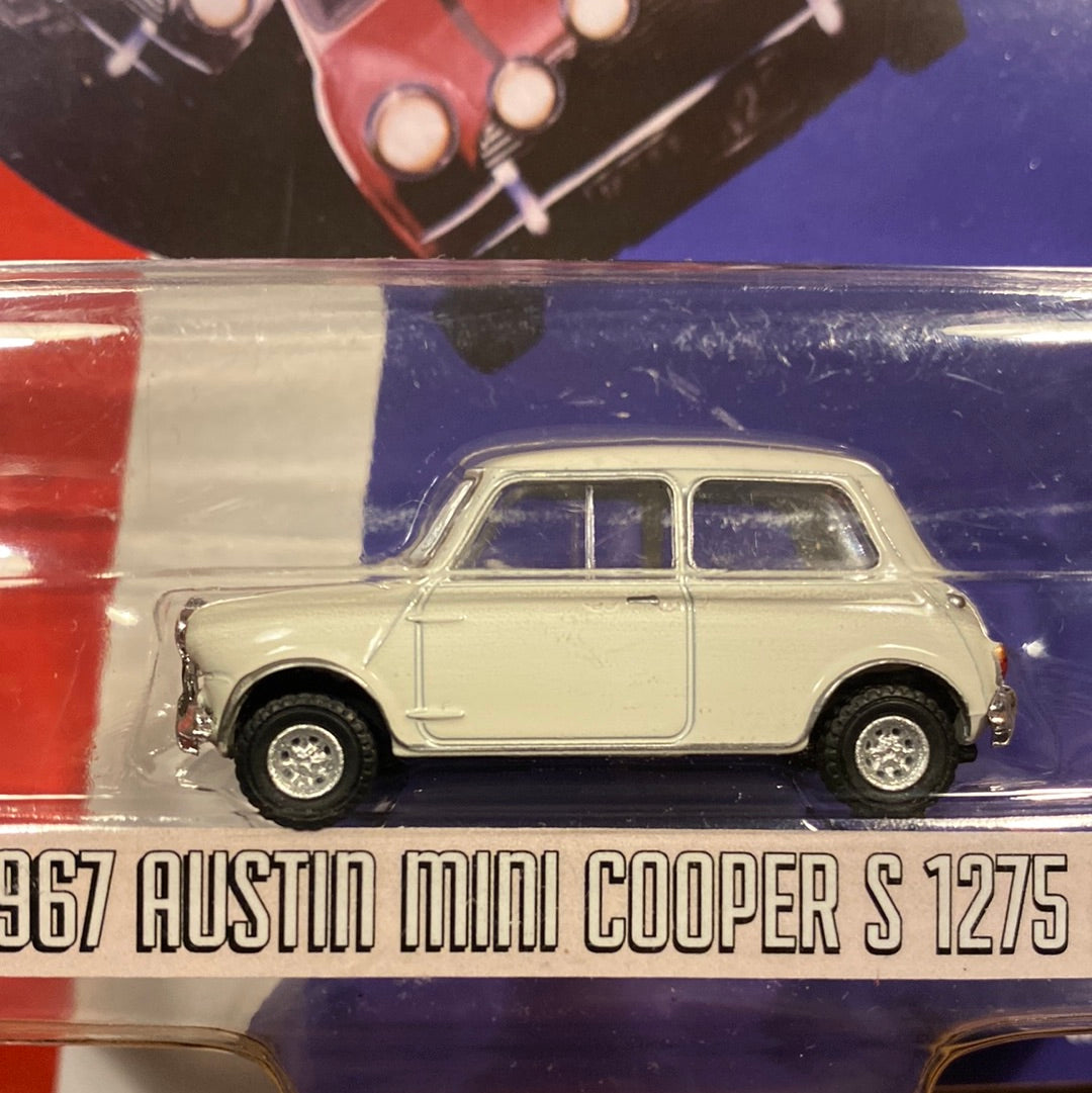 1:64 Austin Mini Cooper S 1275 MKI, 1967, hvid, The Italian Job, Greenlight