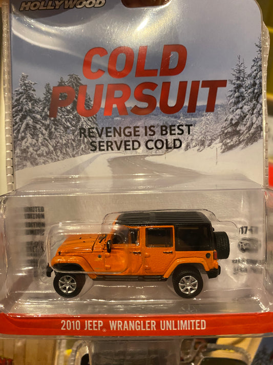 1:64 Jeep Wrangler Unlimited, 2010, orange, Cold Pursuit, Greenlight