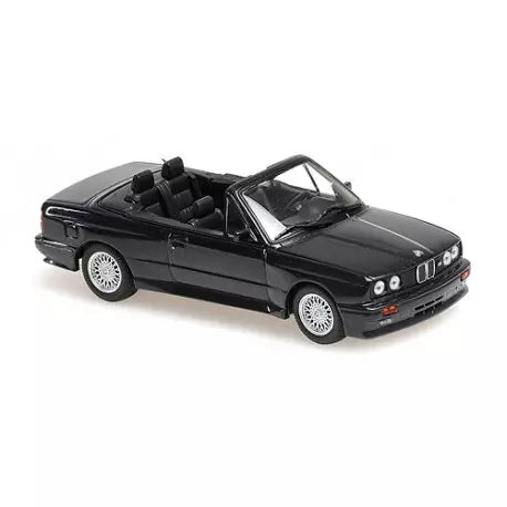 1:43 BMW M3 E30 cabriolet, 1988, blåmetallic, Minichamps 940020330, lukket model