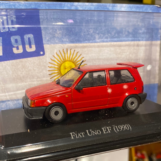 1:43 Fiat Uno EF, rød, 1990, lukket model