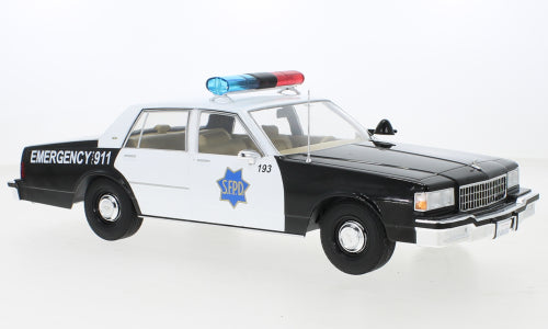1:18 Chevrolet Caprice S.F.P.D. - San Francisco Police Department, MCG, lukket model