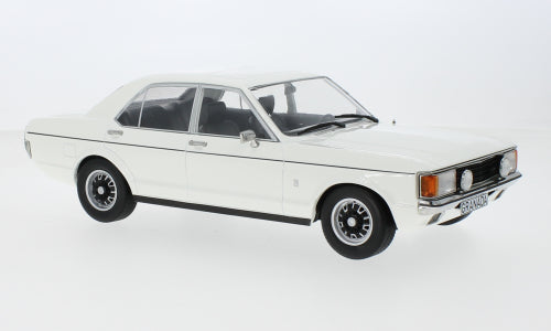 1:18 Ford Granada MK I, hvid, MCG, lukket model