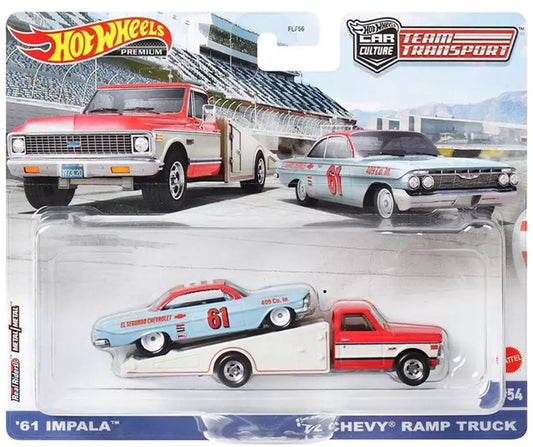 1:64 Chevrolet Ramp Truck & 1961 Impala, Hot Wheels HKF40