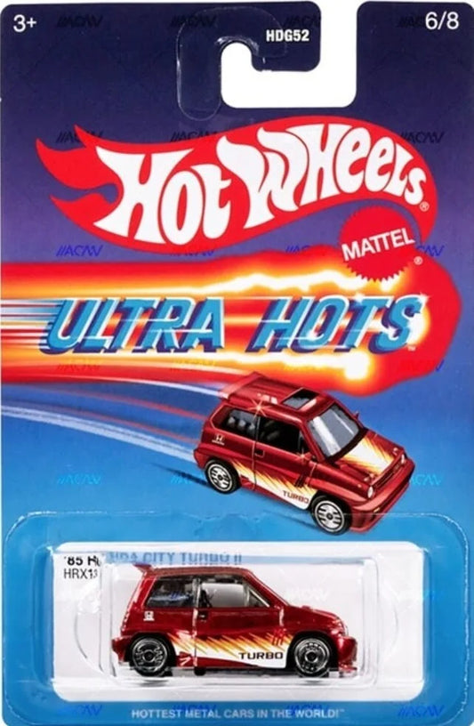 1:64 Honda City Turbo II, 1985, HRX13 Hot Wheels, Ultra Hot