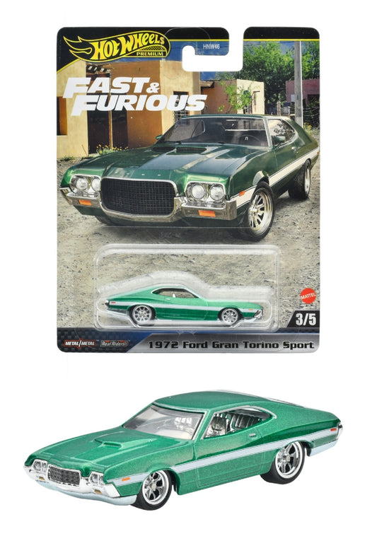 1:64 Ford Gran Torino Sport, 1972, Fast & The Furious, Hot Wheels HYP72
