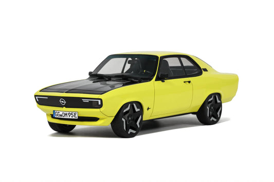 1:18 Opel Manta A GSE Elektromod, 2021, gul, OT434 Ottomobile, lukket model, limited 999 stk.