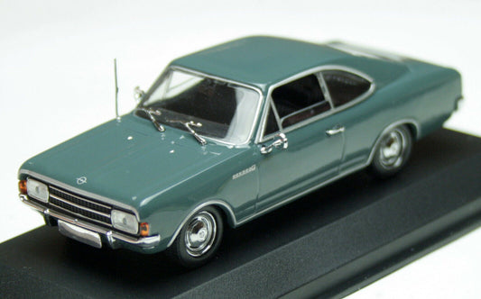 1:43 Opel Rekord C Coupé, blå, 1966, Minichamps 940046121, lukket model