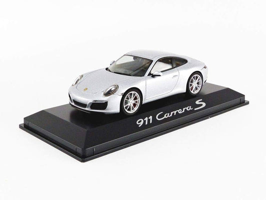 1:43 Porsche 911 Carrera S Coupe 991.2, 2016, sølvmetallic, Org. Porsche, WAP0201280G