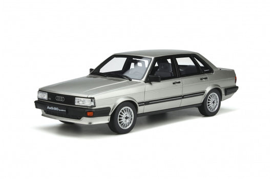 1:18 Audi 80 B2 Quattro, 1983, sølvmetallic, Ottomobile, OT940, lukket model, limited