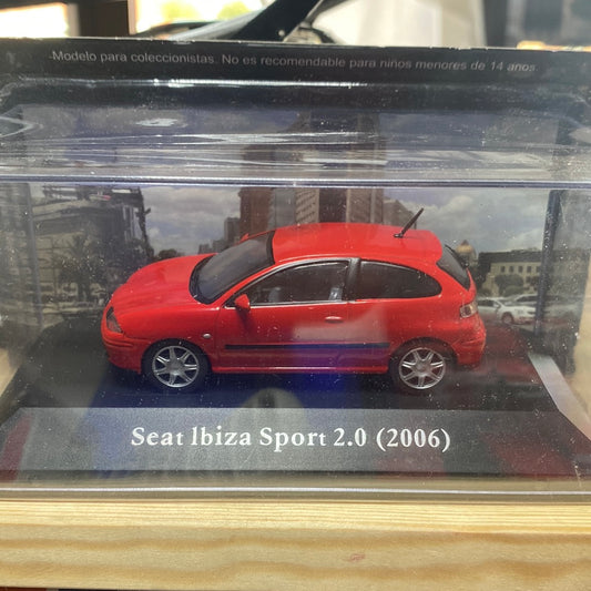 1:43 Seat Ibiza 2.0 Sport, 2006, rød, lukket model