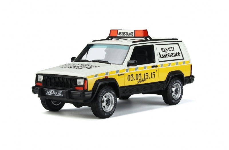 1:18 Jeep Cherokee, gul, Renault Service, 1989, OT939, Ottomobile, lukket model, limited