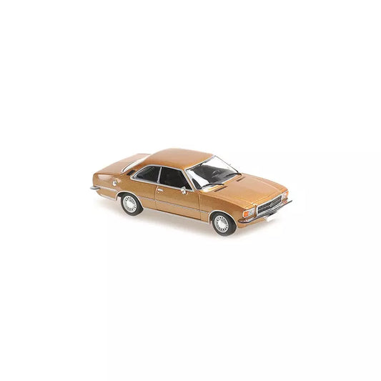 1:43 Opel Rekord D Coupe, 1975, guldmetallic, Minichamps 940044020, lukket model
