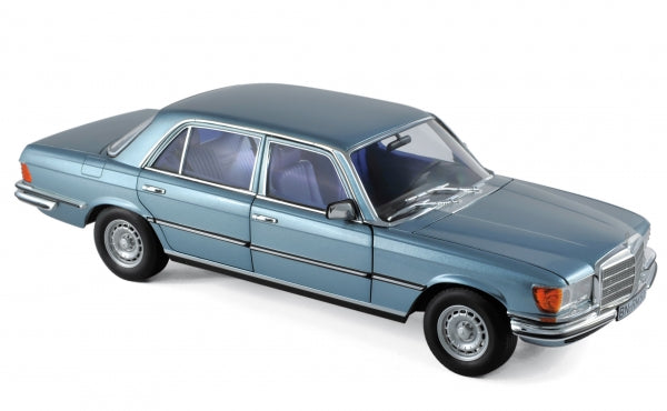1:18 Mercedes-Benz 450SEL 6.9, 1976, blågråmetallic, Norev 183457, åben model