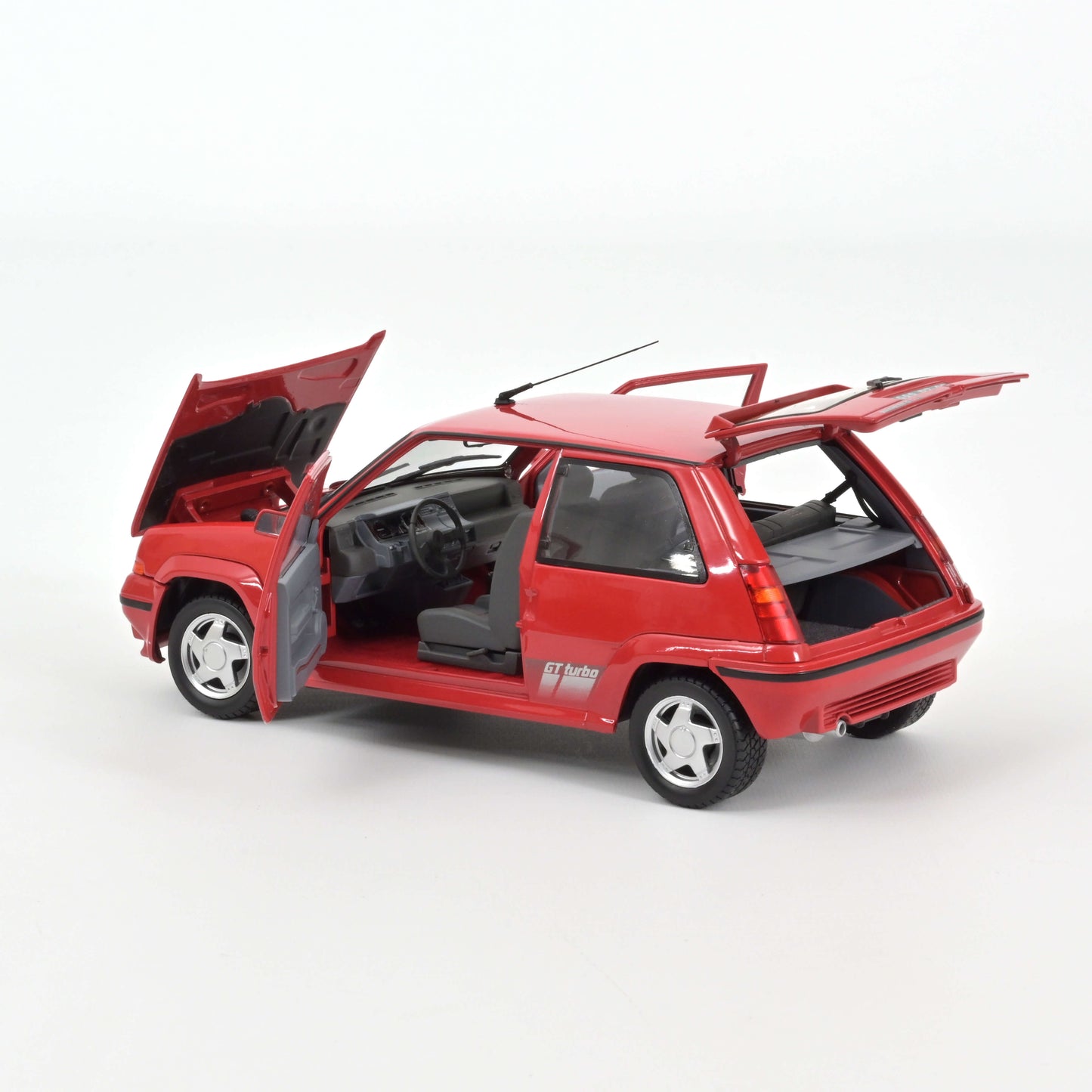1:18 Renault R5 Supercinque GT Turbo, 1989, rød, Norev 185216-2, åben model