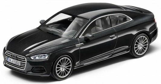 1:43 AUDI A5 COUPE 2016 (SPARK), gråmetallic, org. Audi Collection, lukket model