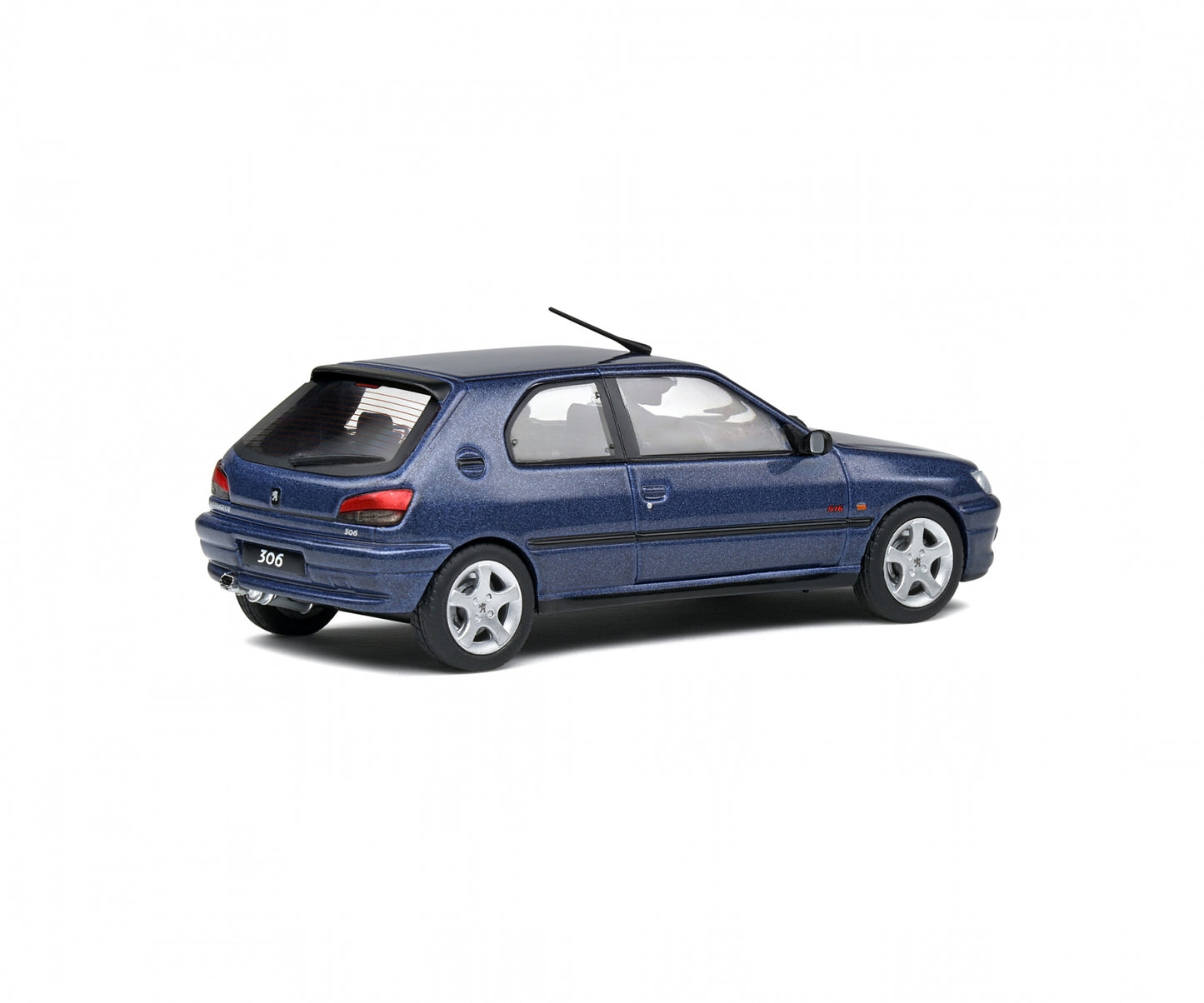 1:43 Peugeot 306 S16, 1998, blåmetallic, lukket model