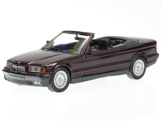 1:43 BMW 3 serie cabriolet E36, lillametallic, 1993, Minichamps 940023331, lukket model