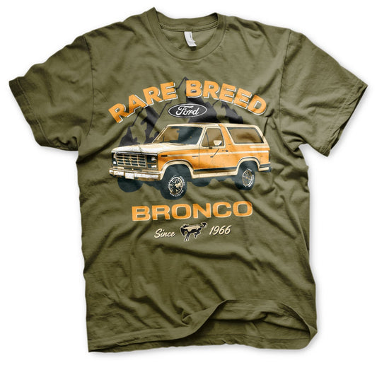 Ford Bronco - Rare Breed T-Shirt, Olivengrøn, L