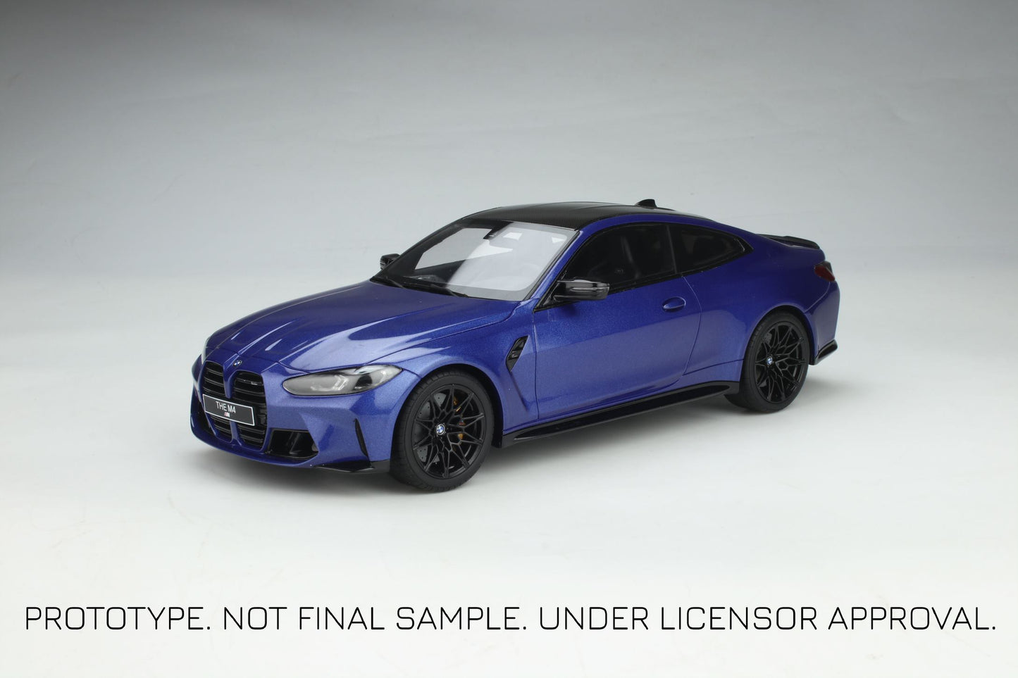 1:18 BMW M4 G92 Competition, Portimao blåmetallic, GT Spirit, GT851, lukket model, limited, Januar 2022