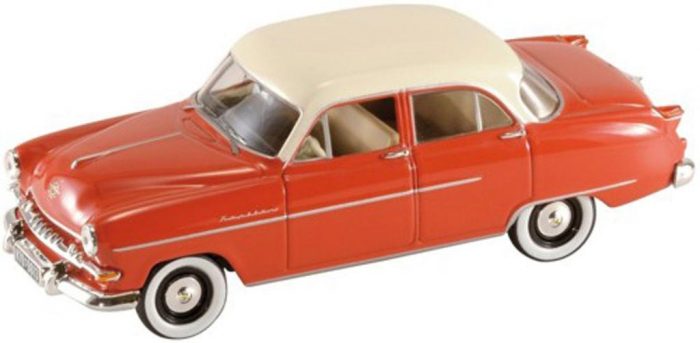 1:43 Opel Kapitän, 1954, rød/hvid, Starline, lukket model