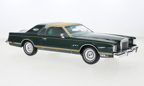 1:18 Lincoln Continental Mark V, mørkegrønmetallic, MCG, lukket model