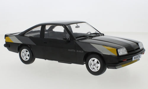 1:18 Opel Manta B Magic, sort, MCG, lukket model