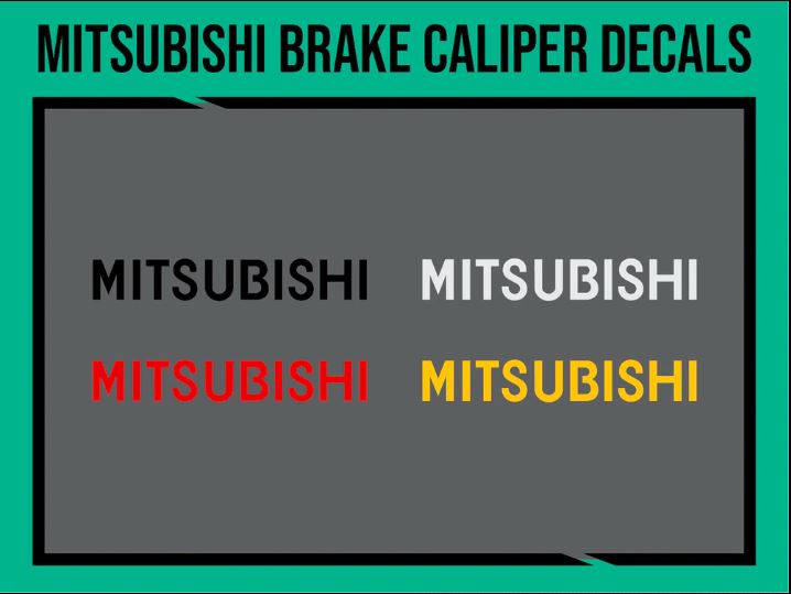 Mitsubishi Brake Caliper Decals, tuning