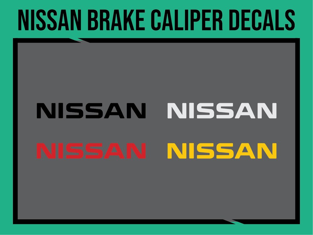 Nissan Brake Caliper Decals, tuning