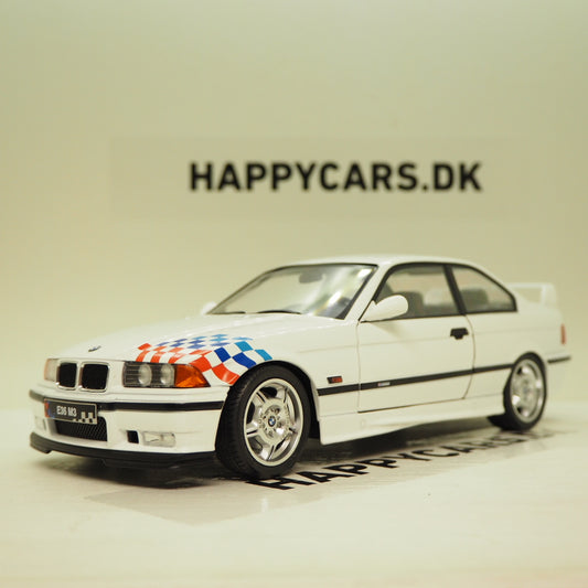 1:18 BMW M3 E36 Coupé, Lightweight, 1995, hvid, Solido 1803903, delvis åben model