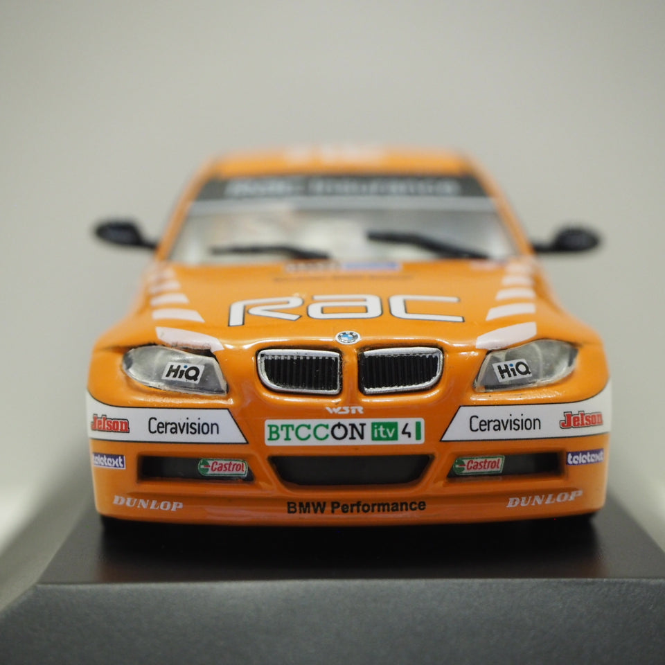 1:43 BMW 320si E90, 2009, WSR Team Rac, #4, Colin Turkington, BTCC Champion, Orange, MagasineModels, lukket model