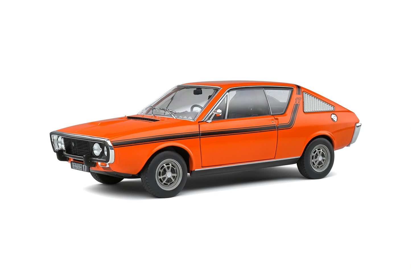 1:18 Renault R17 MK1, 1976, orange, Solido 1803705, delvis åben model
