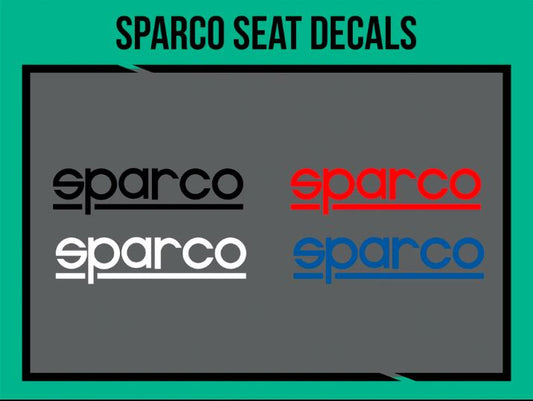 Sparco Seat Decal (Color: Blue, Size: 8mm), tuning