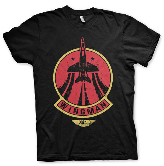 Top Gun Maverick Wingman T-Shirt, Sort, XL