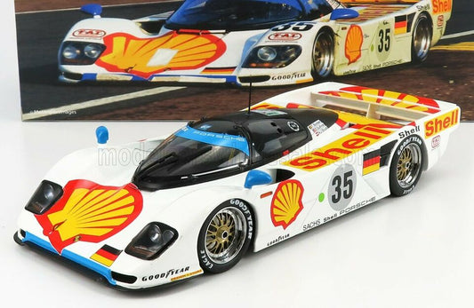1:18 Porsche-Dauer 962 3.0L Turbo, #35, 3rd 24h Le Mans 1994, Stuck/Sullivan/Boutsen, hvid, Werk83 / IXO, lukket model
