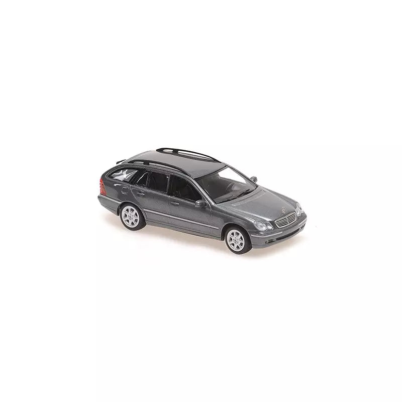 1:43 Mercedes-Benz C-klasse st.car S203, 2001, gråmetallic, Minichamps, lukket model